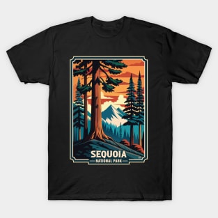 Retro Sequoia National Park T-Shirt